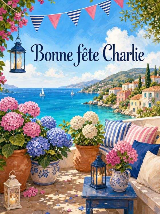 Carte bonne fĂȘte Charlie