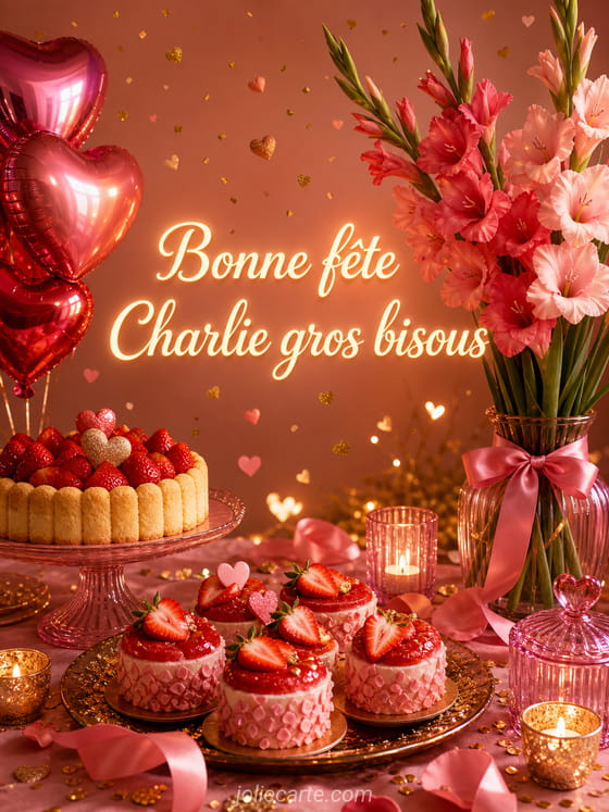 Carte bonne fĂȘte Charlie