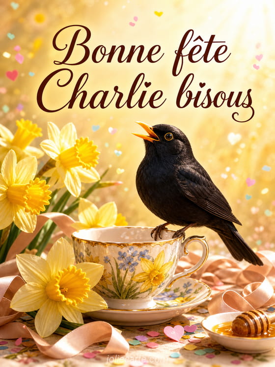 Carte bonne fĂȘte Charlie