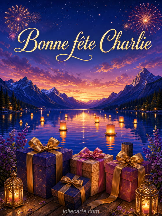 Carte bonne fĂȘte Charlie