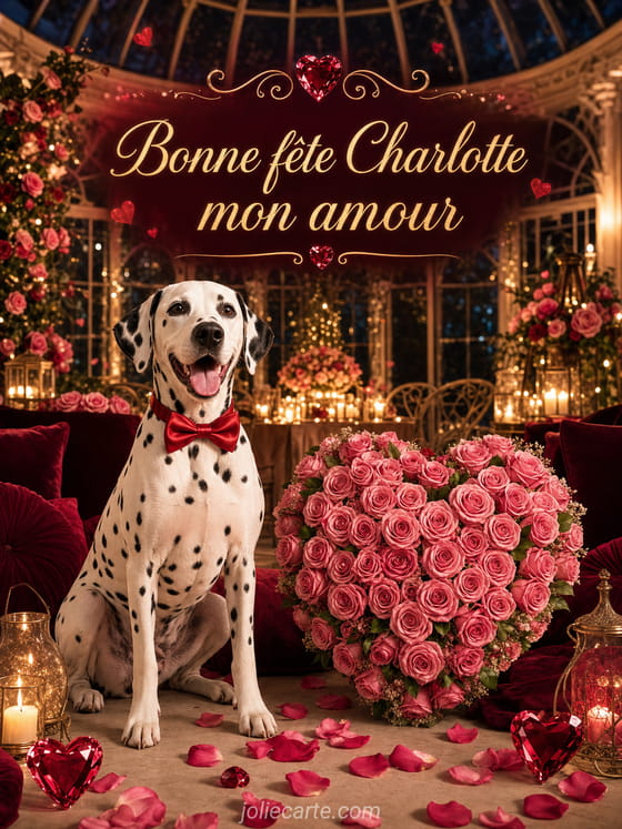 Carte bonne fĂȘte Charlotte