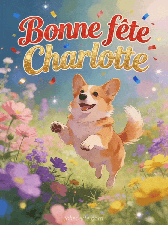 Bonne fête Charlotte - Charlotte gif bonne fete gratuit