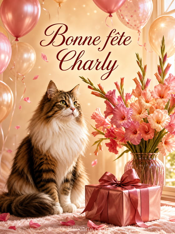 Carte bonne fête Charly