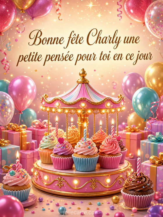 Carte bonne fête Charly