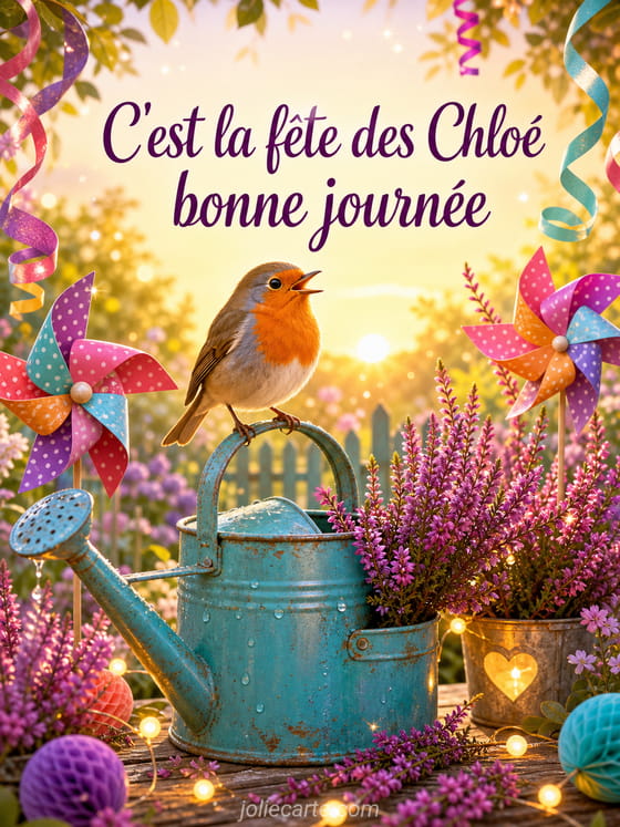 Carte bonne fête Chloé