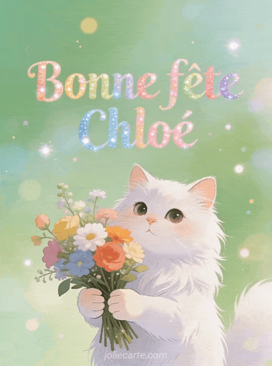 Bonne fête Chloe - Chloe gif bonne fete