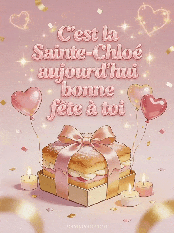 Bonne fête Chloé - Bonne fete chloe gros bisous