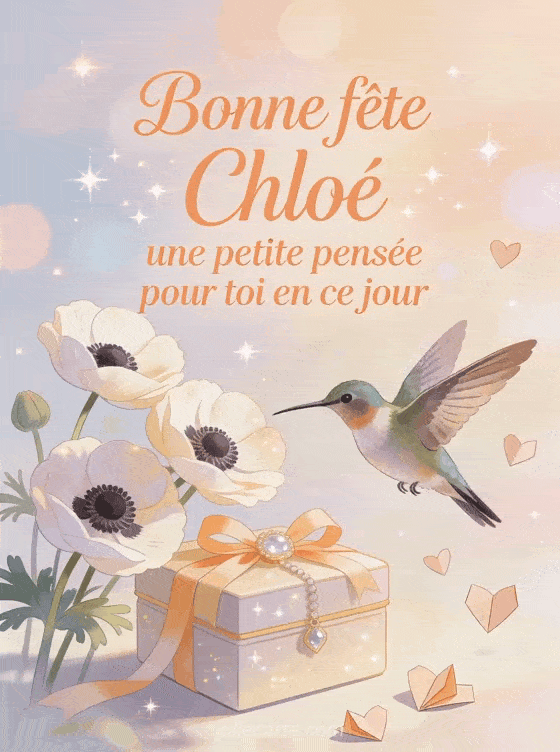Bonne fête Chloé - Bonne fete chloe fille