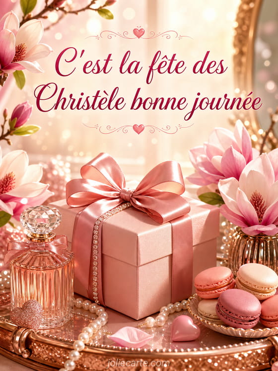 Carte bonne fĂȘte ChristĂšle