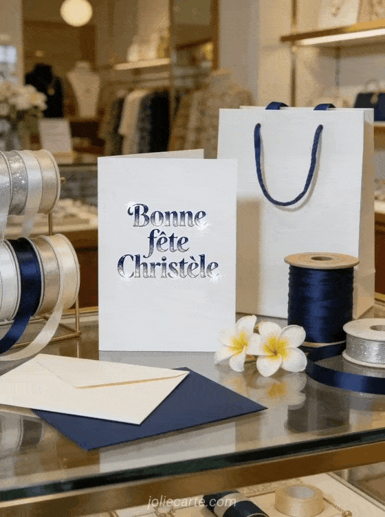Bonne fête Christèle - Carte bonne fete christele gratuite