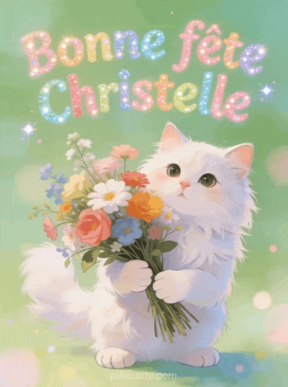 Bonne fête Christelle - Christelle gif bonne fete