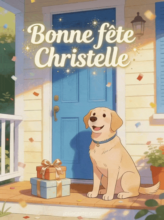 Bonne fête Christelle - Bonne fete christelle chien