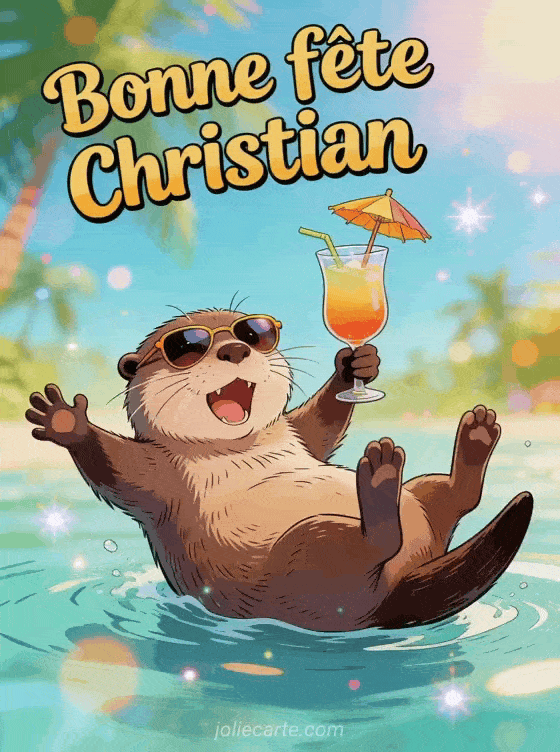 Bonne fête Christian - Christian image bonne fete