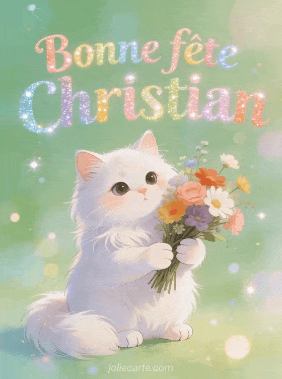 Bonne fête Christian - Christian gif bonne fete