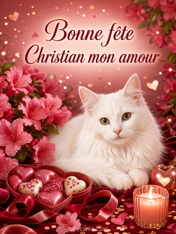 Carte bonne fête Christian