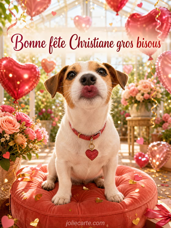 Carte bonne fĂȘte Christiane