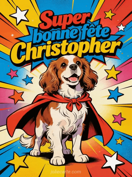Bonne fête Christopher - Christopher gif bonne fete gratuit