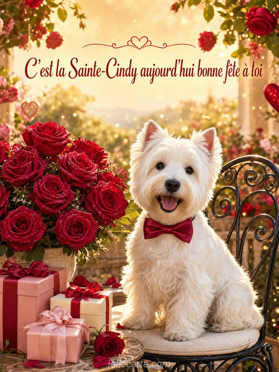 Carte bonne fête Cindy