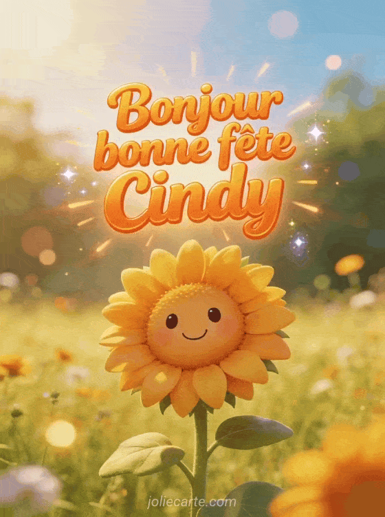 Bonne fête Cindy - Cindy image de bonne fete gratuite