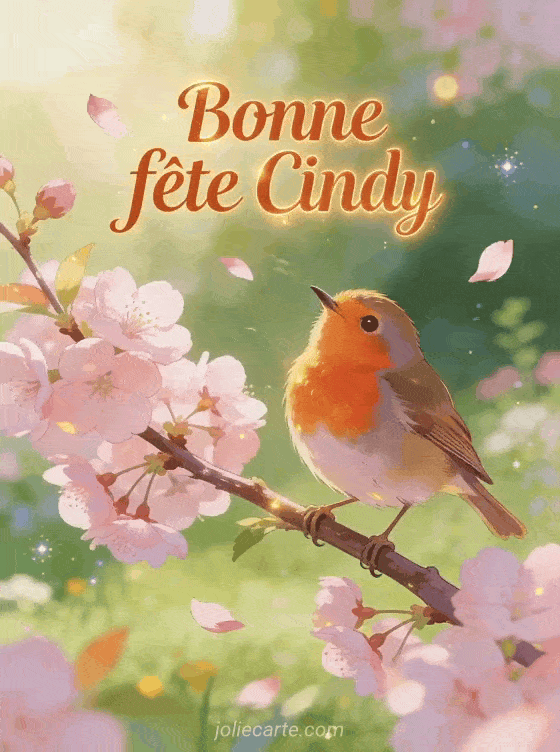 Bonne fête Cindy - Cindy image bonne fete gratuite