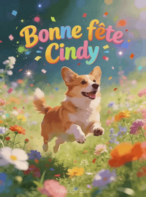 Bonne fête Cindy - Cindy gif bonne fete gratuit