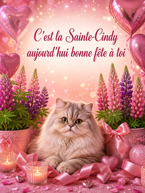 Carte bonne fête Cindy