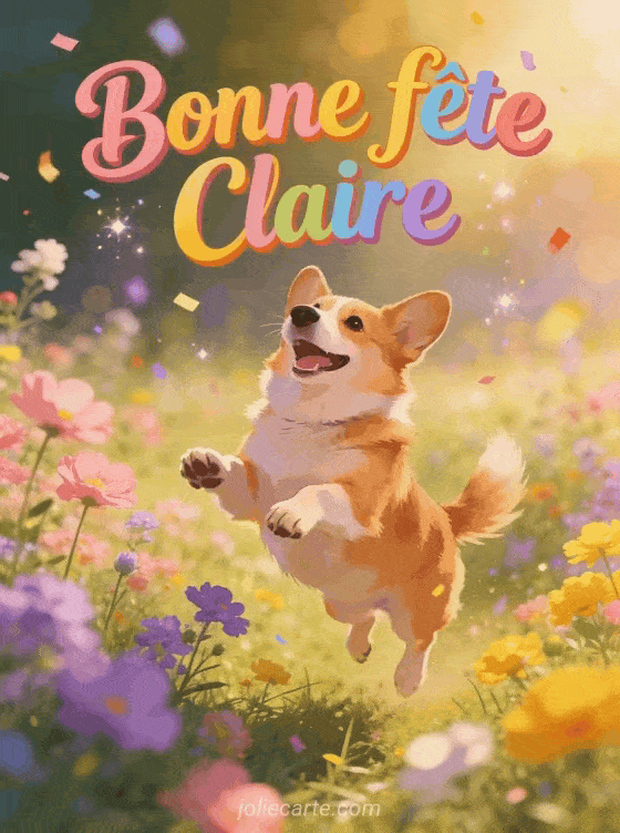Bonne fête Claire - Claire gif bonne fete gratuit