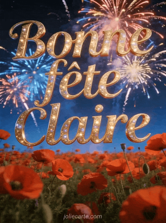 Bonne fête Claire - Claire bonne fete image