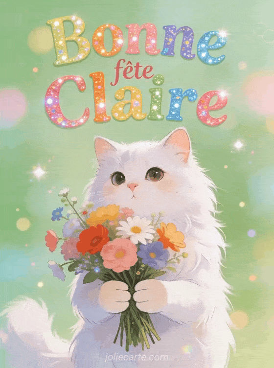 Bonne fête Claire - Claire gif bonne fete