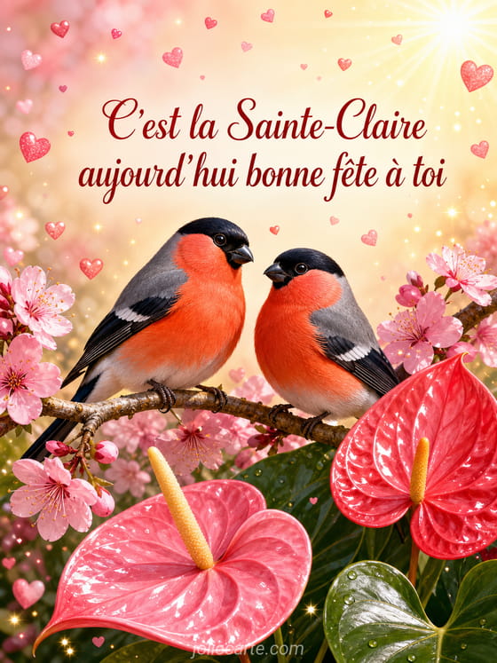 Carte bonne fête Claire