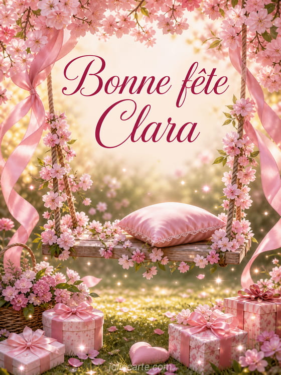 Carte bonne fête Clara