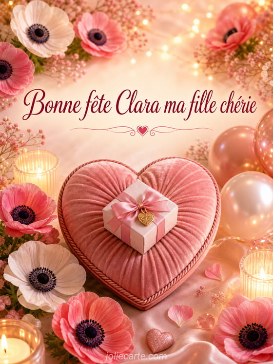Carte bonne fête Clara
