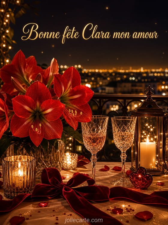 Carte bonne fête Clara
