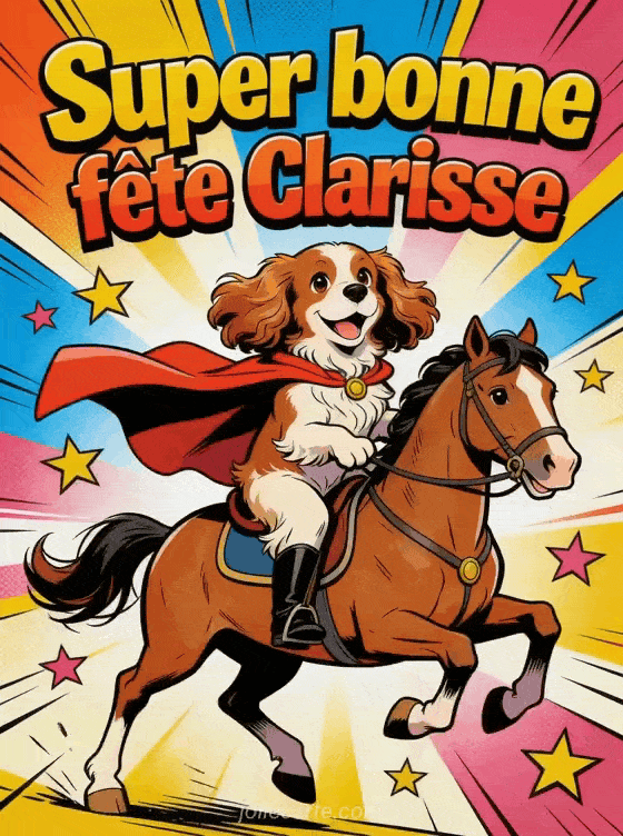 Bonne fête Clarisse - Clarisse gif bonne fete gratuit