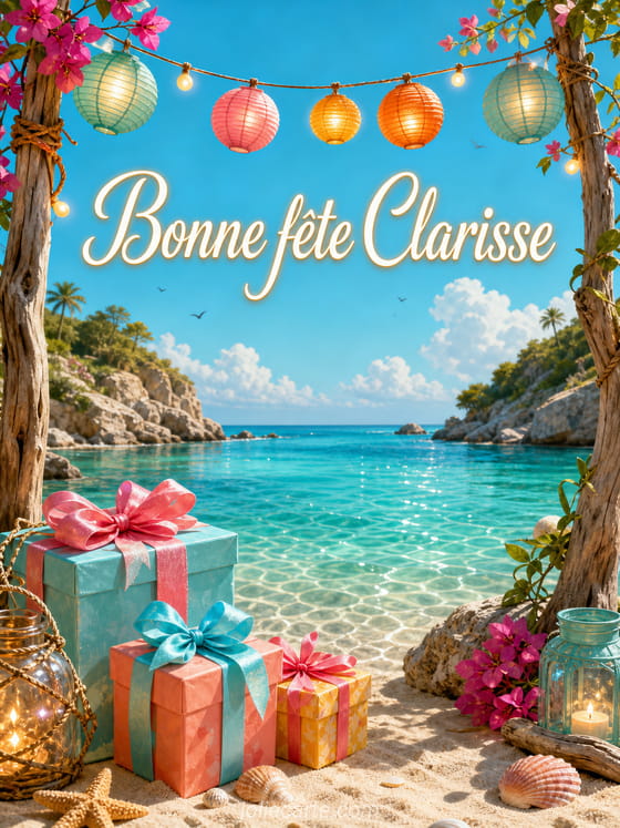 Carte bonne fête Clarisse