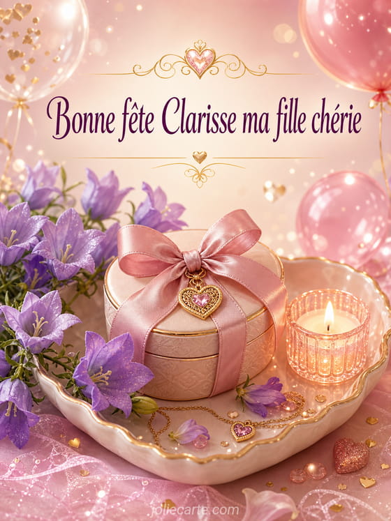 Carte bonne fête Clarisse
