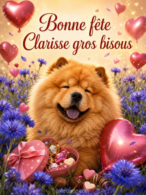 Carte bonne fête Clarisse