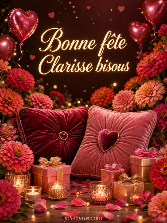 Carte bonne fête Clarisse