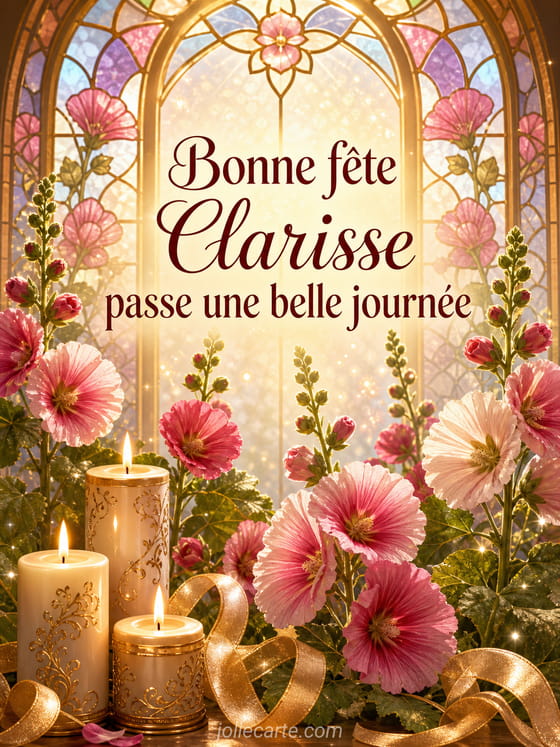 Carte bonne fête Clarisse