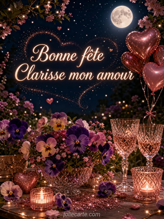 Carte bonne fête Clarisse