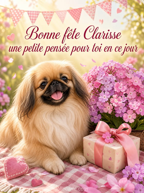 Carte bonne fête Clarisse