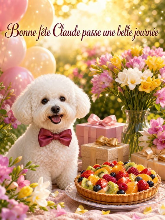 Carte bonne fĂȘte Claude