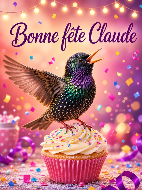 Carte bonne fête Claude