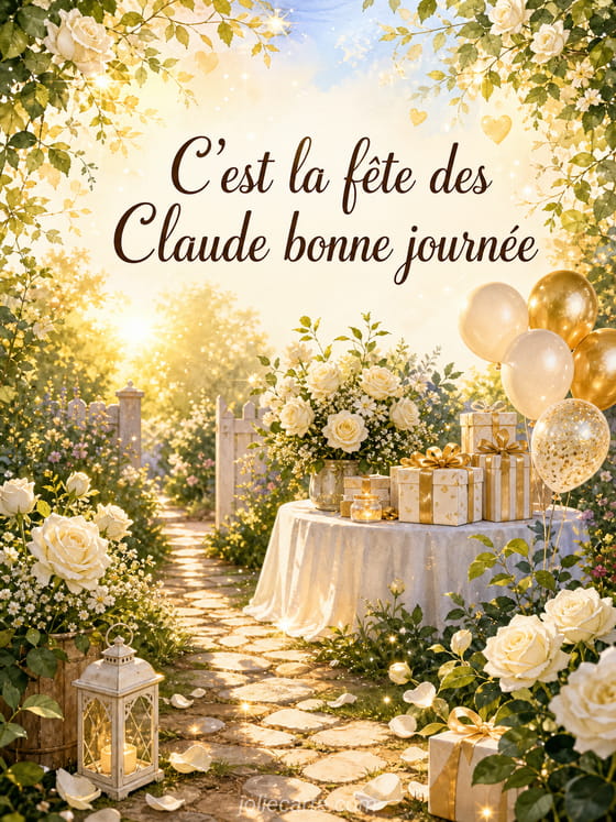 Carte bonne fête Claude