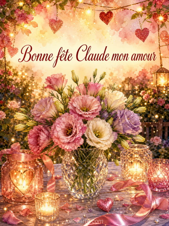 Carte bonne fête Claude