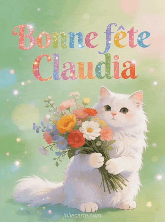 Bonne fête Claudia - Bonne fete claudia chat