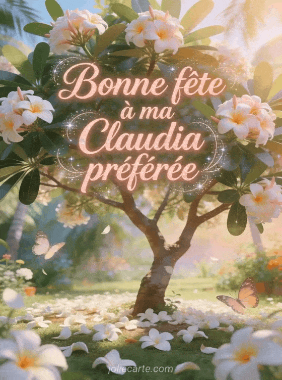 Bonne fête Claudia - Bonne fete claudia gif