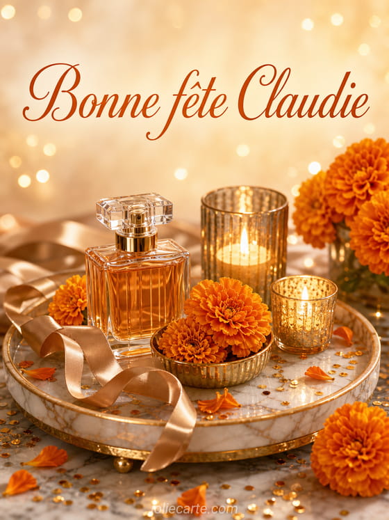 Carte bonne fĂȘte Claudie