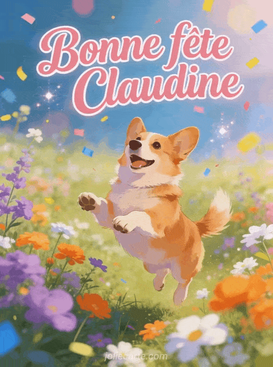 Bonne fête Claudine - Claudine gif bonne fete gratuit