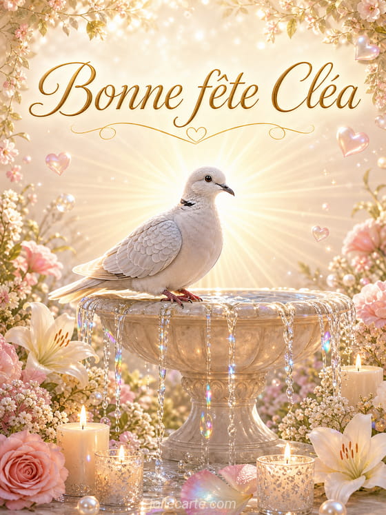 Carte bonne fête Cléa